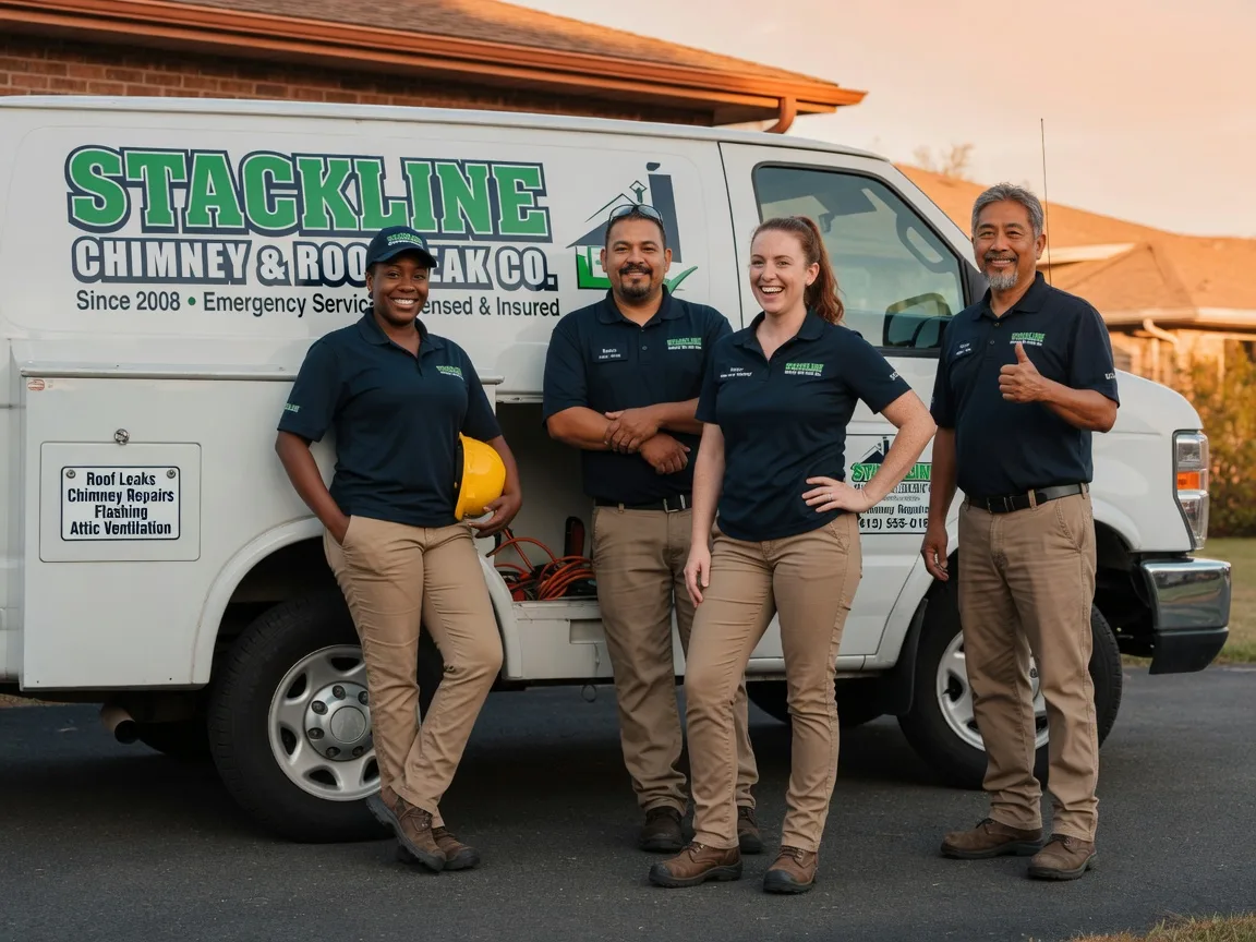 Chimney flashing repair company in Elm Grove, LA